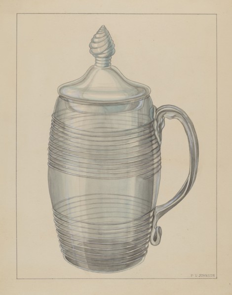 Covered Mug, c. 1936. Creator: Philip Johnson.
