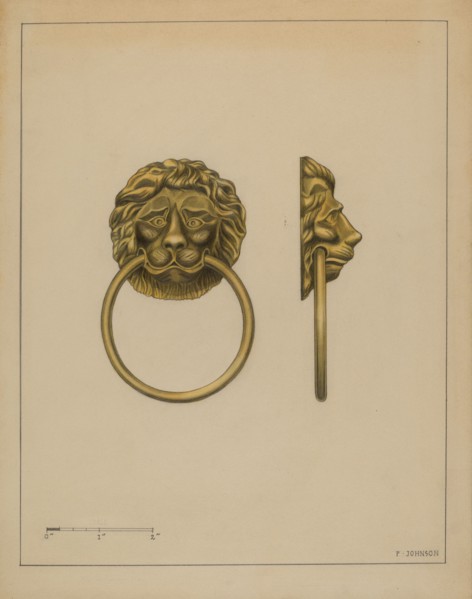 Drawer Pull, c. 1936. Creator: Philip Johnson.