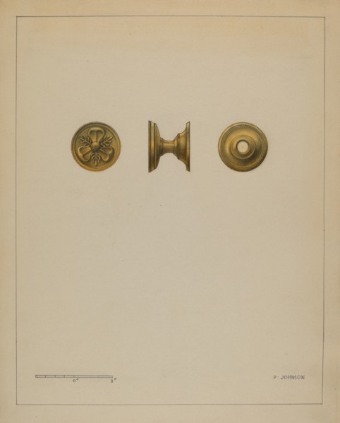 Drawer Pull, c. 1936. Creator: Philip Johnson.