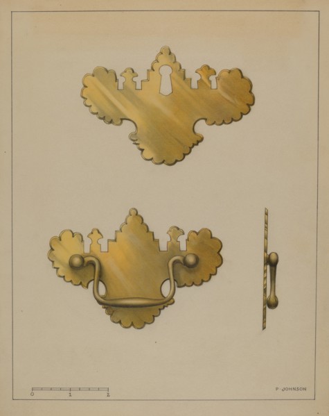 Drawer Pull, c. 1936. Creator: Philip Johnson.