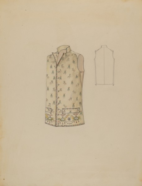 Waistcoat, c. 1936. Creator: Rosalia Lane.