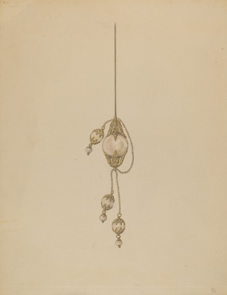 Hair Ornament, c. 1937. Creator: Melita Hofmann.
