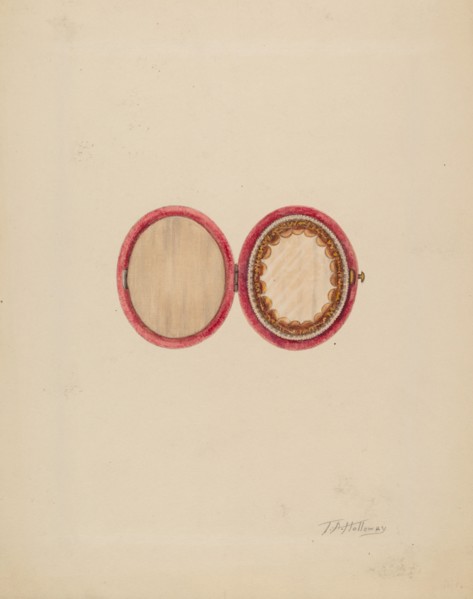 Miniature Case, c. 1937. Creator: Thomas Holloway.