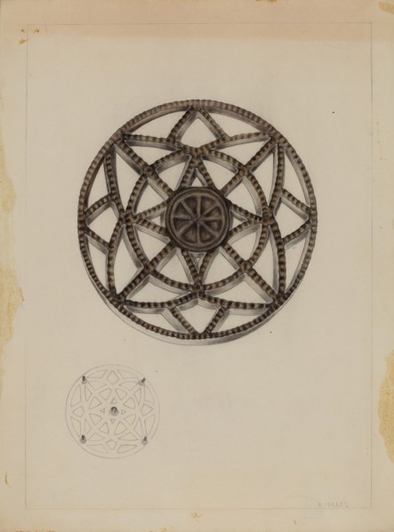 Trivet, c. 1937. Creator: Edith Miller.
