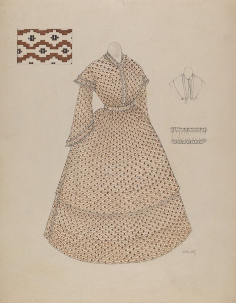 Dress, c. 1937. Creator: Edith Miller.
