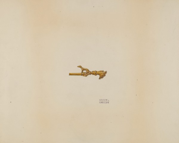 Watch Key, c. 1938. Creator: Harry Grossen.