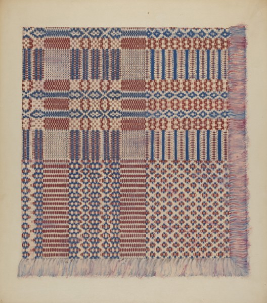 Coverlet, c. 1938. Creator: Katherine Hastings.