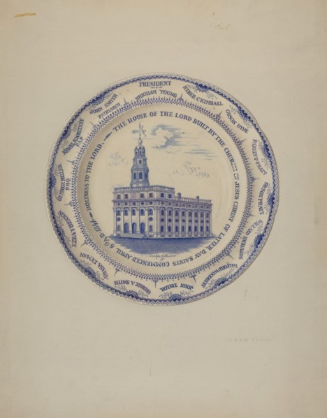 Plate, c. 1938. Creator:  John Koehl.