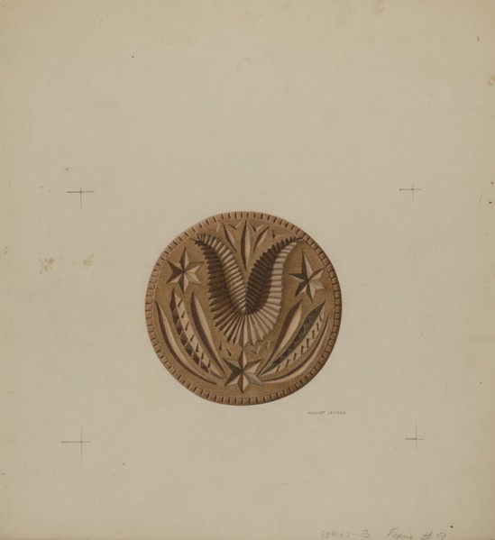 Pa. German Butter Mold, c. 1938. Creator: Albert J. Levone.
