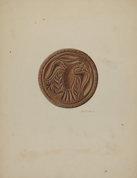 Pa. German Butter Mold, c. 1938. Creator: Albert J. Levone.