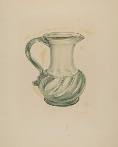 Pitcher, c. 1938. Creator: Marie Mitchell.