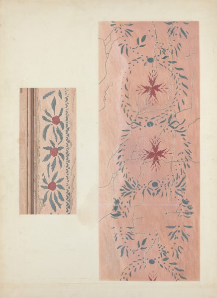 Wall Stencil, c. 1940. Creator: Ray Holden.