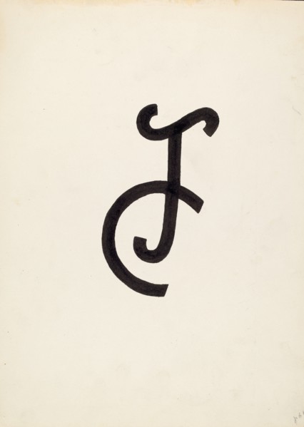 Cattle Brand, c. 1936. Creator: J.Henry Marley.