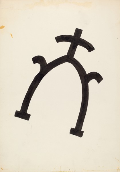 Cattle Brand, c. 1936. Creator: J.Henry Marley.