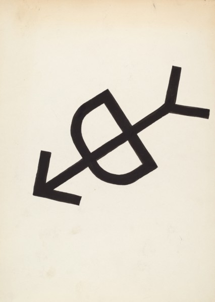 Cattle Brand, c. 1936. Creator: J.Henry Marley.