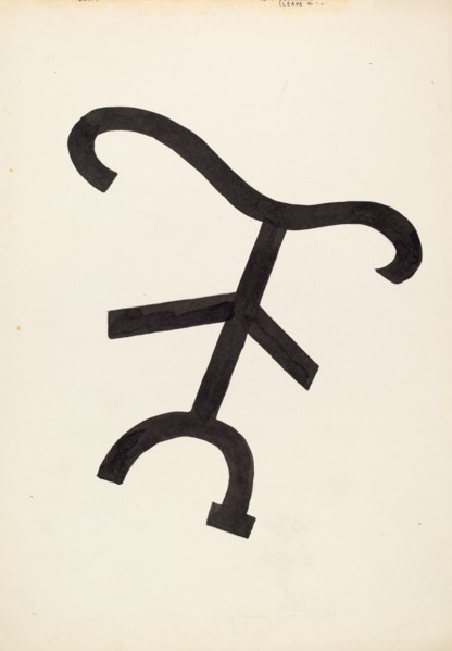 Cattle Brand, c. 1936. Creator: J.Henry Marley.