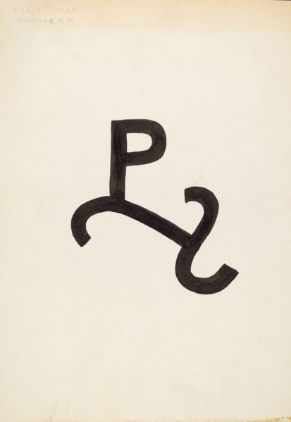 Cattle Brand, c. 1936. Creator: J.Henry Marley.