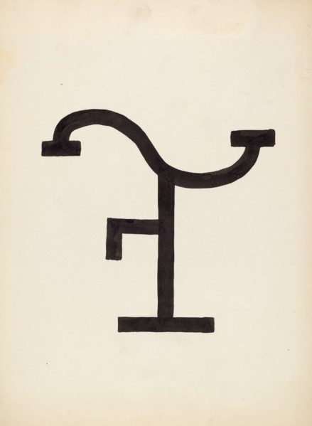 Cattle Brand, c. 1936. Creator: J.Henry Marley.