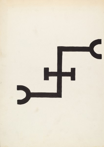 Cattle Brand, c. 1936. Creator: J.Henry Marley.
