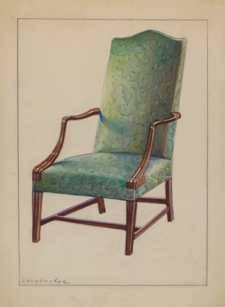 Side chair, 1935/1942. Creator: George Loughridge.