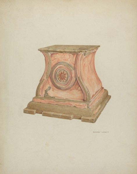 Stand for Baptismal Font, 1937. Creator: Edward Jewett.