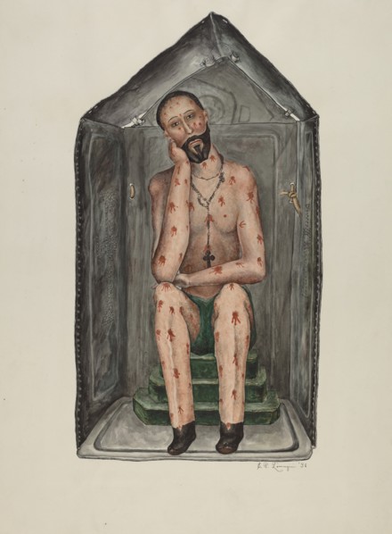 Santo Bulto, 1938. Creator: Eldora P. Lorenzini.
