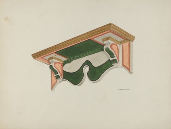 Wall Bracket (Ecclesiastical), 1939. Creator: Edward Jewett.