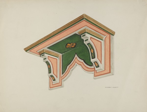 Wall Bracket (Eccleasiastical), 1939. Creator: Edward Jewett.