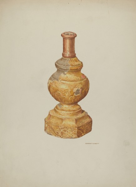 Candlestick (Ecclesiastical), 1939. Creator: Edward Jewett.