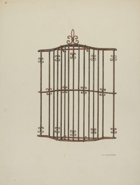 Iron Grille, 1941. Creator: William Kieckhofel.
