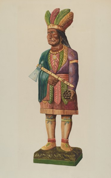Cigar Store Indian, 1935/1942. Creator: Einar Heiberg.