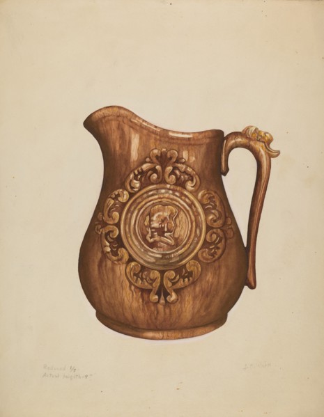 Pitcher, c. 1936. Creator: Samuel O. Klein.