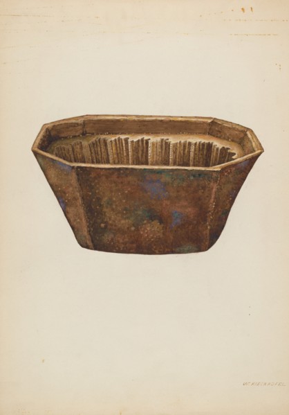 Crockery Mold, c. 1939. Creator: William Kieckhofel.