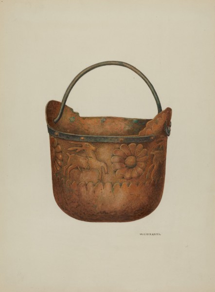 Bucket, c. 1940. Creator: William Kieckhofel.