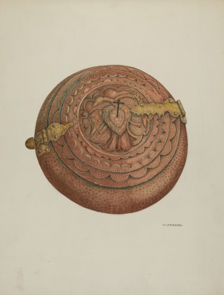Baptismal Font, c. 1941. Creator: William Kieckhofel.