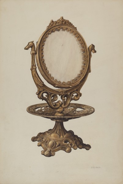 Dressing Mirror, 1938. Creator: Samuel O. Klein.