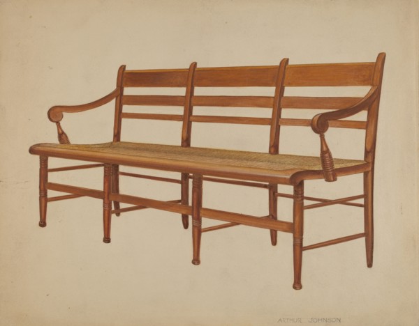 Settee, c. 1936. Creator: Arthur Johnson.