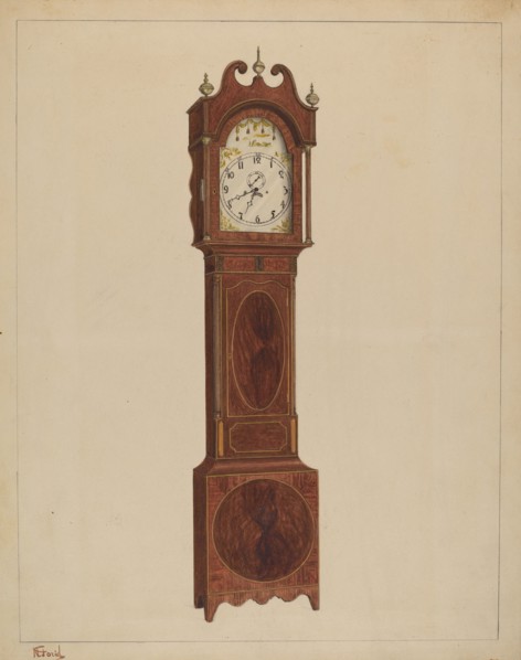 Grandfather Clock, c. 1937. Creator: Nicholas Gorid.
