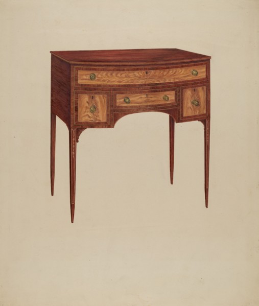 Dressing Table, c. 1938. Creator: Charles Henning.