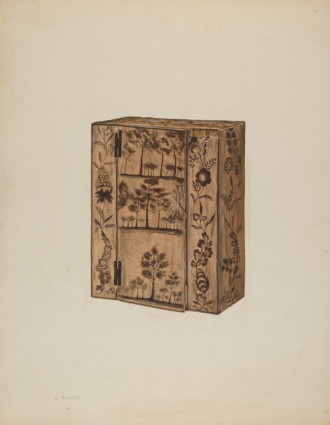 Cupboard, c. 1938. Creator: Charles Henning.