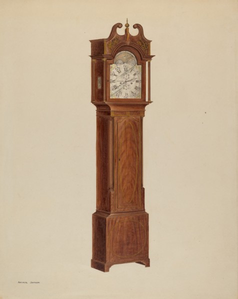 Tall Clock, c. 1938. Creator: Arthur Johnson.