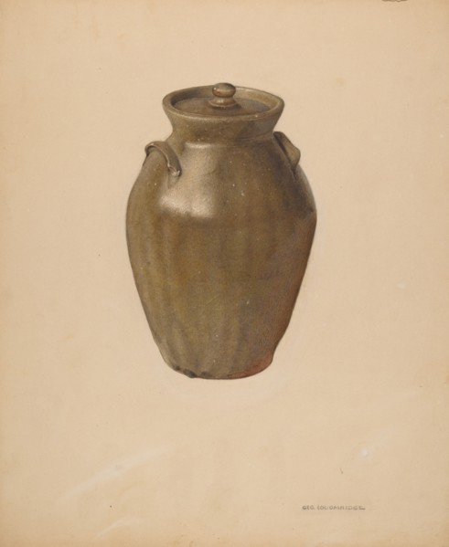 Covered Jar, probably 1939. Creator: George Loughridge.