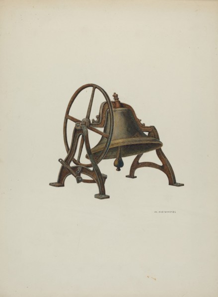 Elementary School Bell, 1940. Creator: William Kieckhofel.