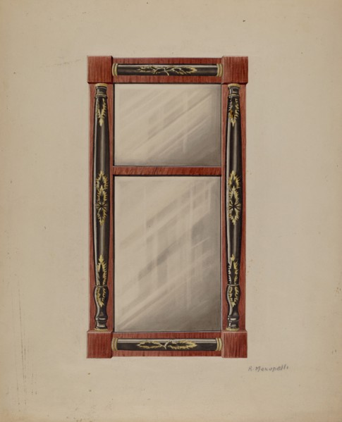 Wall Mirror, c. 1938. Creator: Raymond Manupelli.