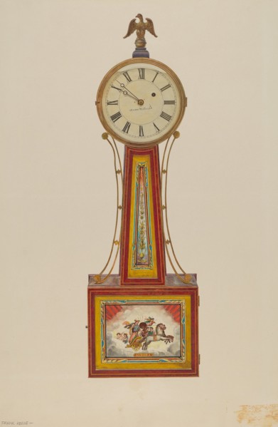 Banjo Clock, c. 1939. Creator: Frank M Keane.