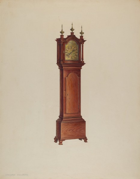 Miniature Tall Clock, c. 1938. Creator: Isadore Goldberg.