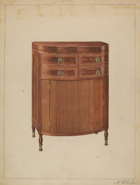 Washstand, c. 1936. Creator: Nicholas Gorid.