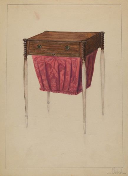 Sewing Table, c. 1936. Creator: Nicholas Gorid.