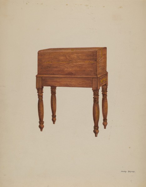 Writing Desk, 1935/1942. Creator: Henry Meyers.