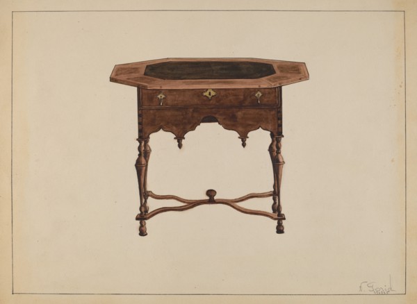 Tea Table, c. 1936. Creator: Nicholas Gorid.
